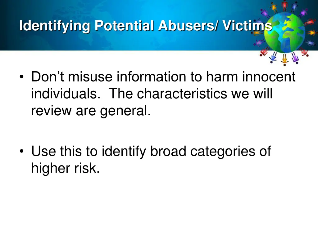 identifying potential abusers victims 2