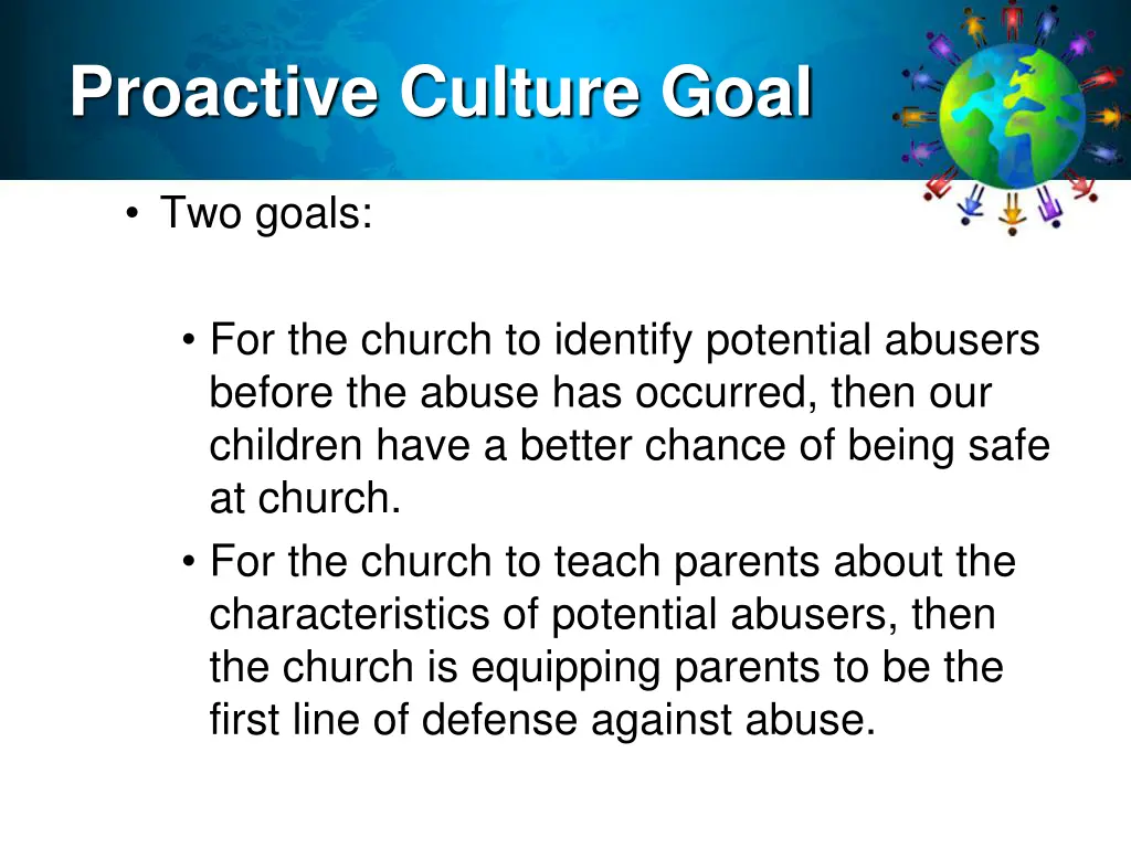 proactive culture goal