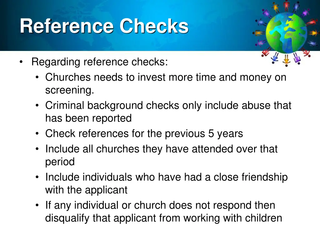 reference checks
