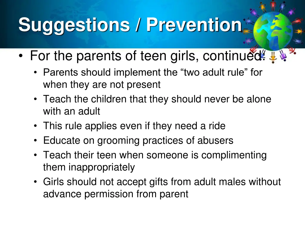 suggestions prevention 1