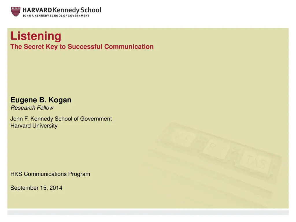 listening the secret key to successful