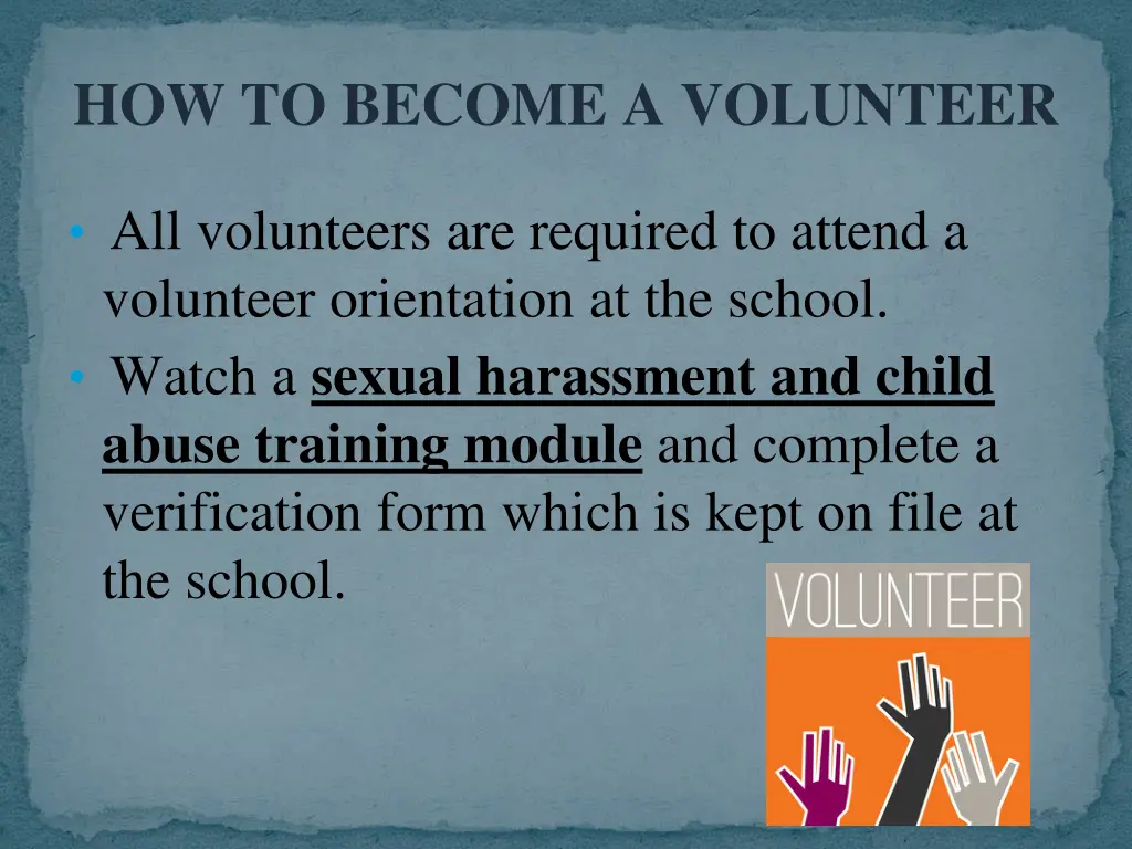 how to become a volunteer