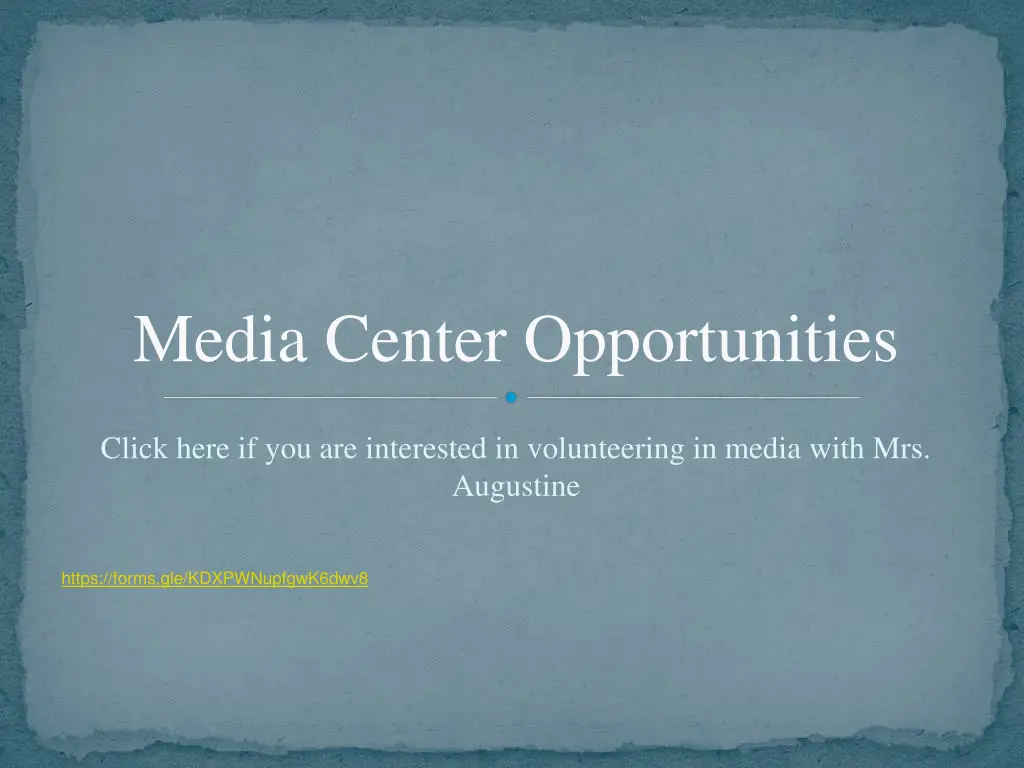 media center opportunities