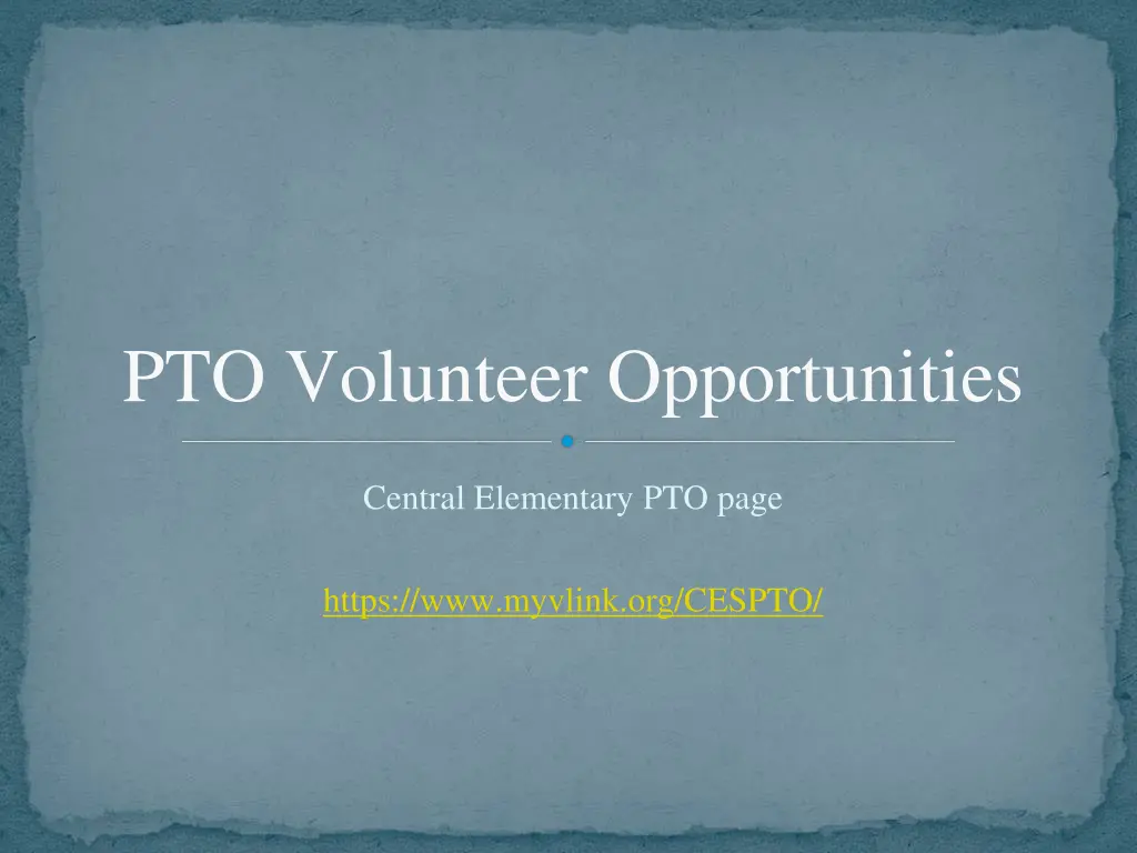 pto volunteer opportunities