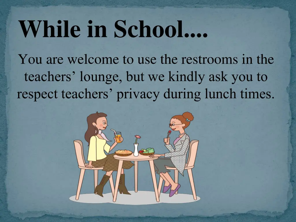 while in school