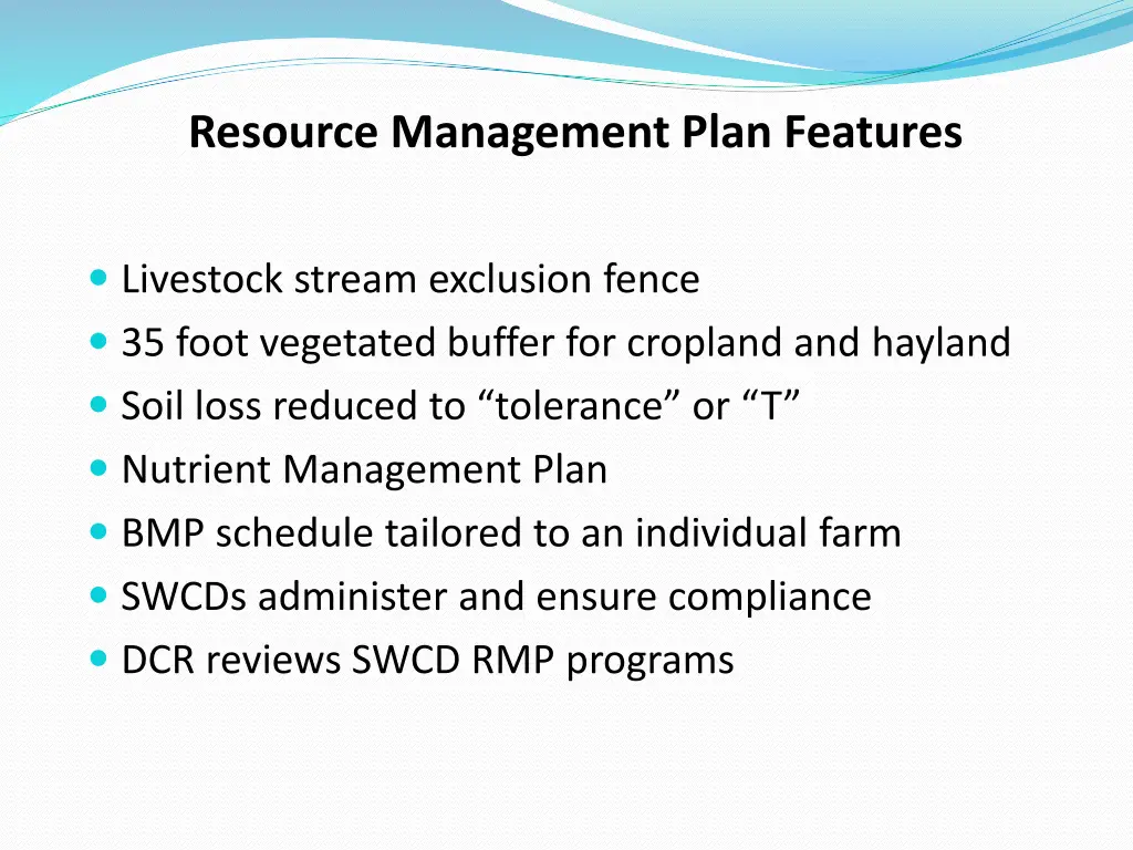 resource management plan features