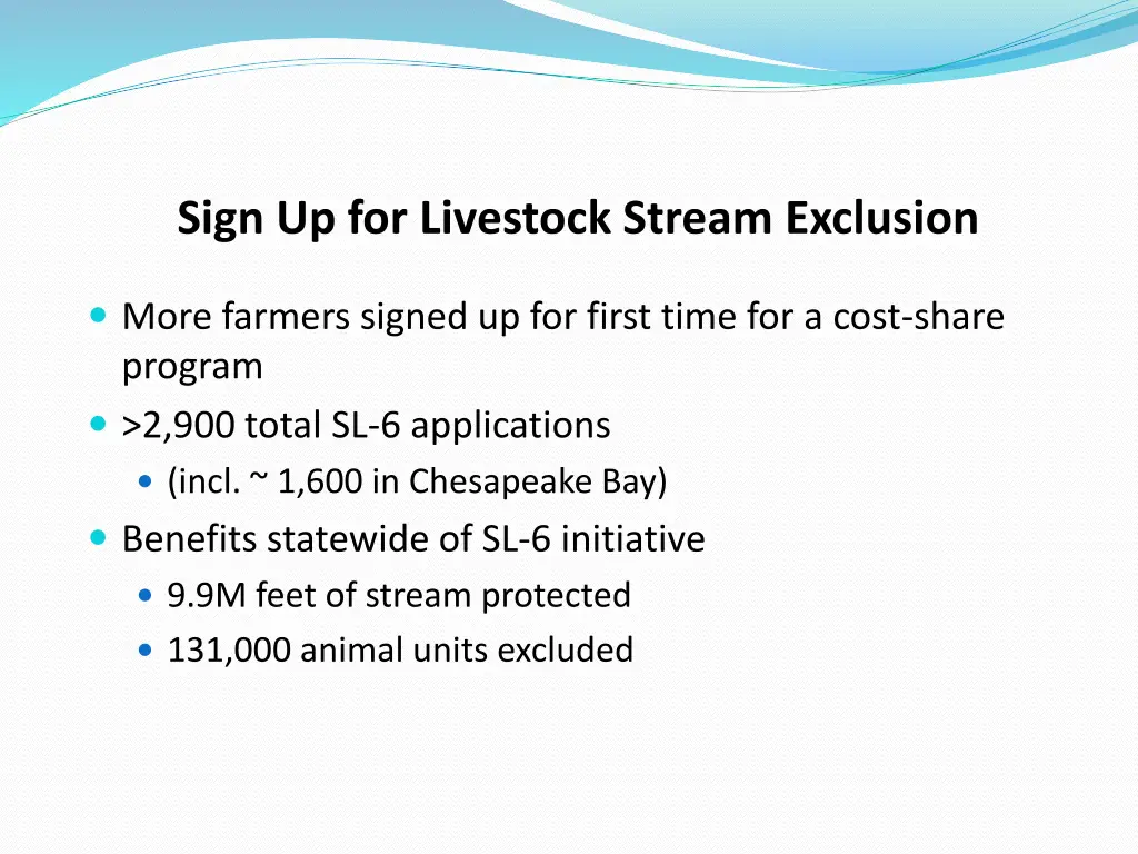 sign up for livestock stream exclusion