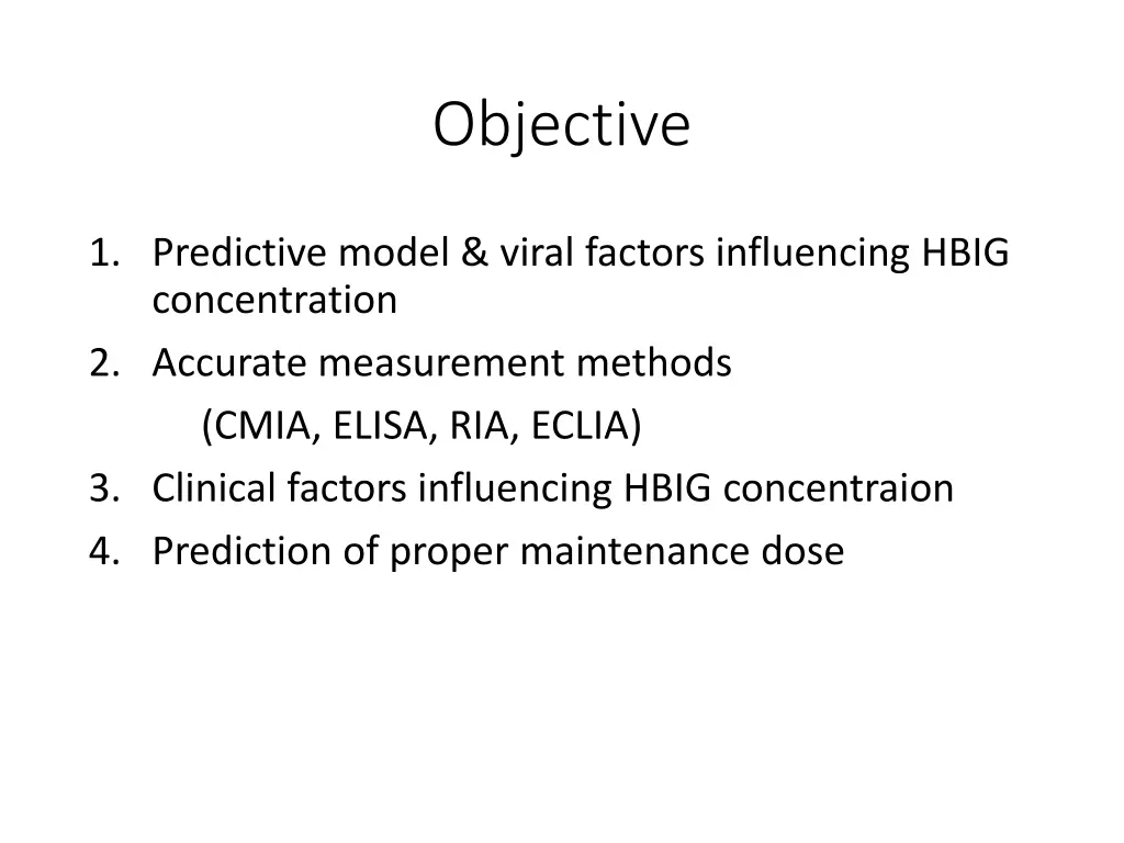 objective