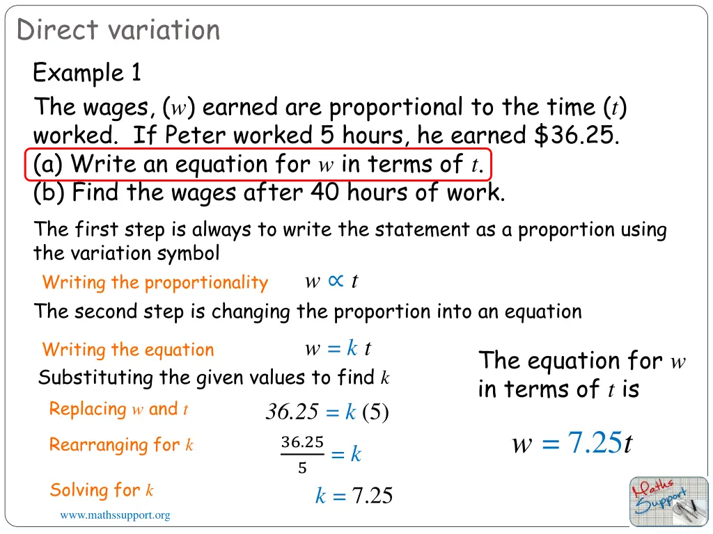 direct variation 1