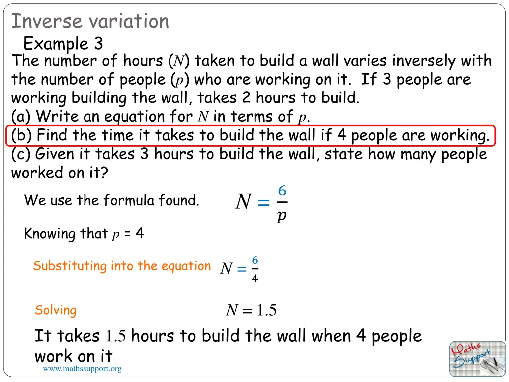 inverse variation 1