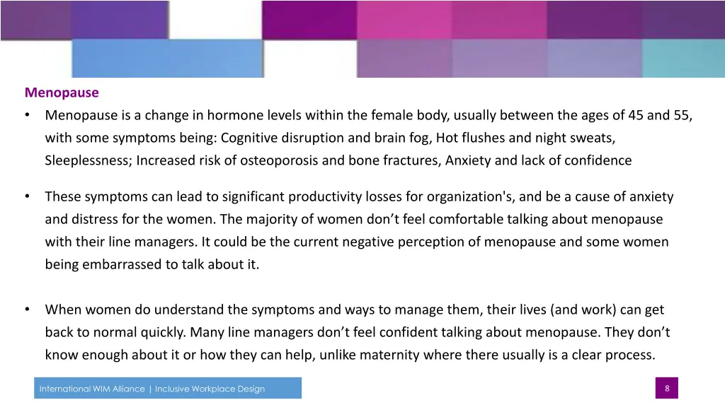menopause menopause is a change in hormone levels