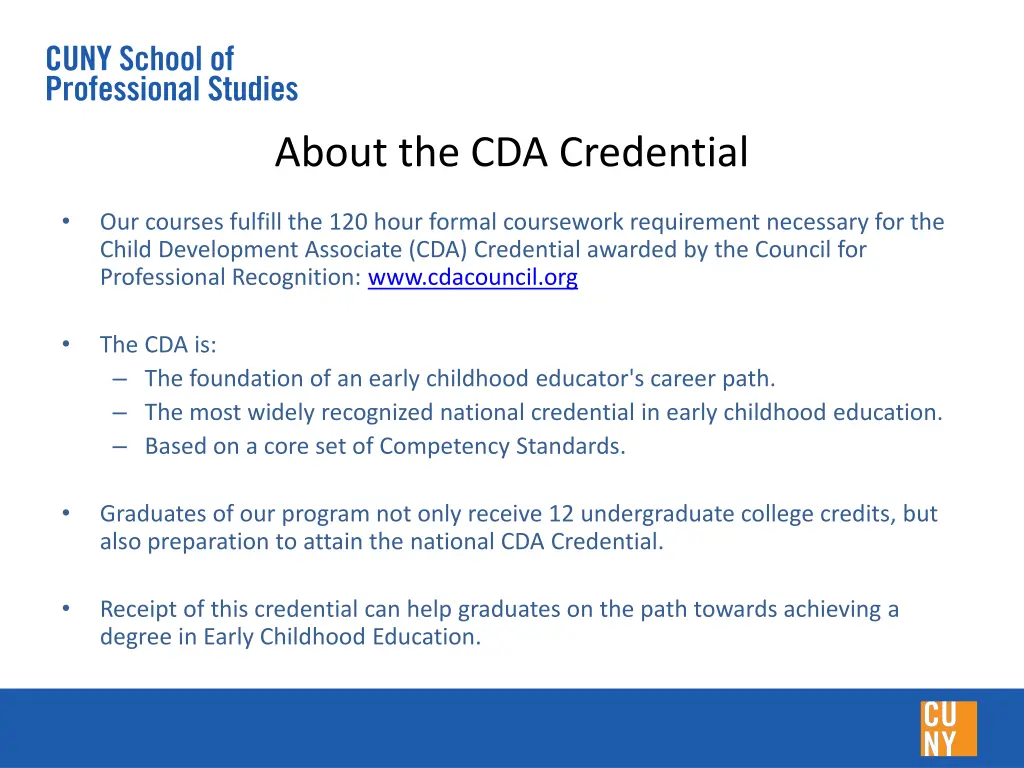 about the cda credential