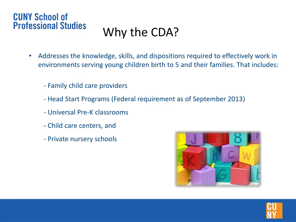 why the cda