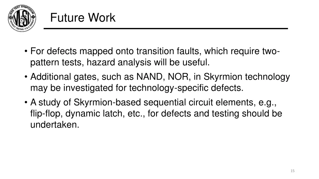 future work