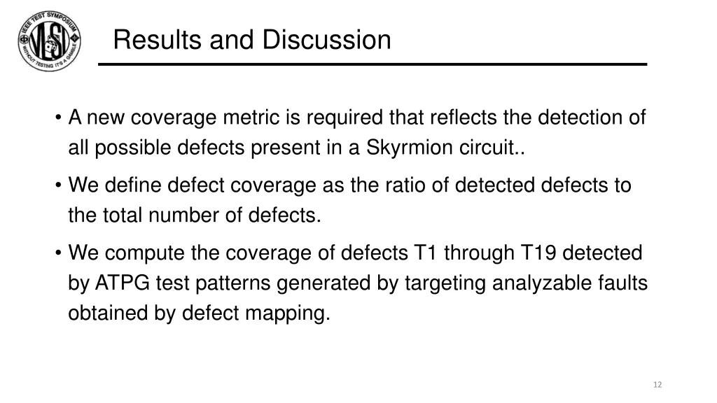 results and discussion