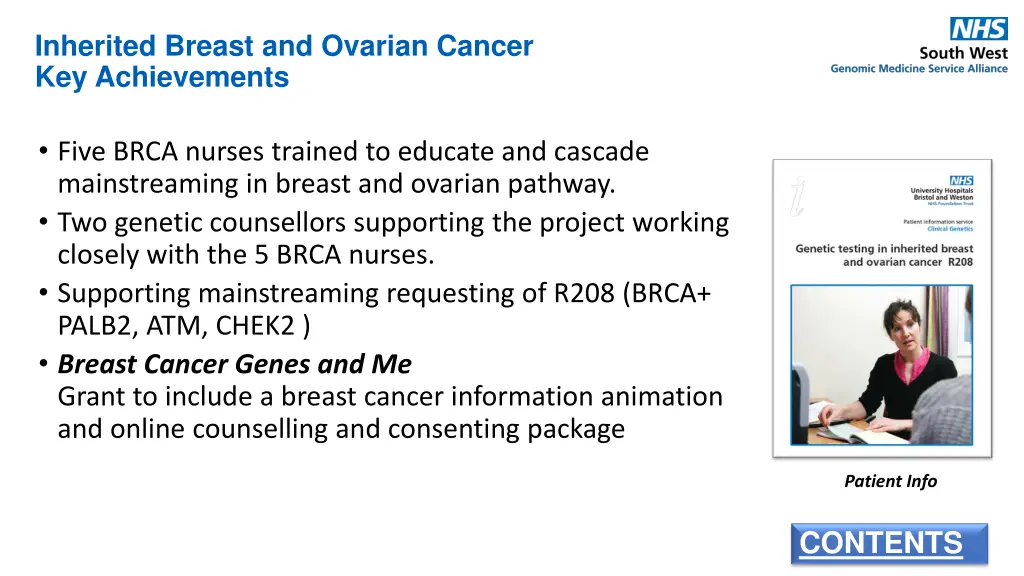 inherited breast and ovarian cancer