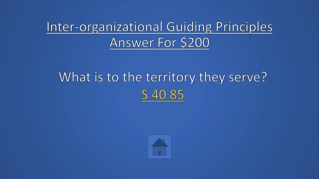 inter organizational guiding principles answer 1