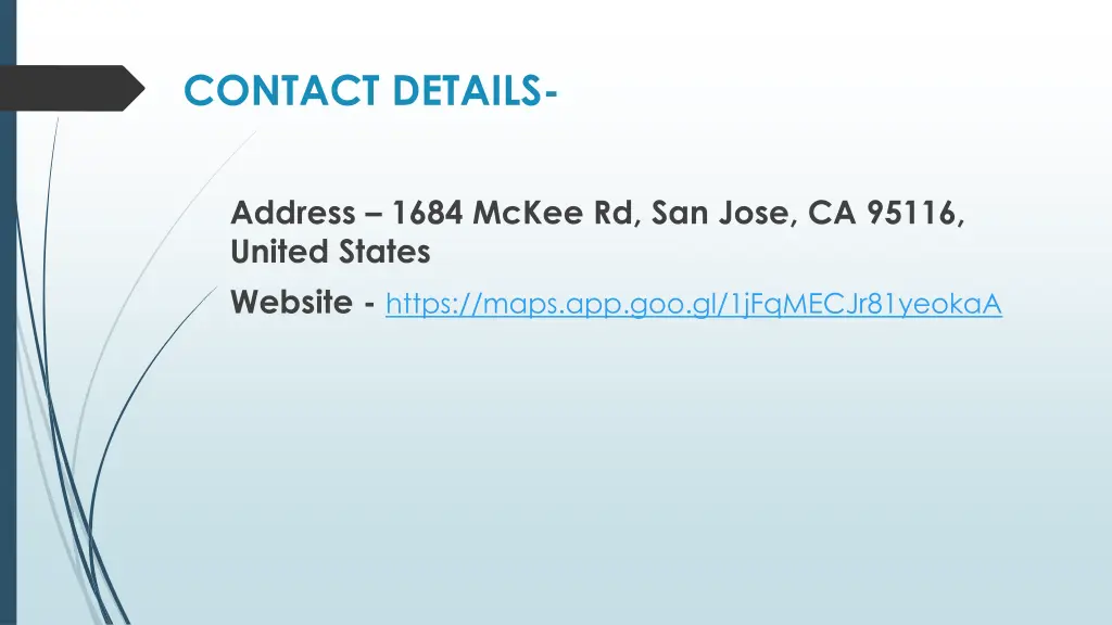 contact details