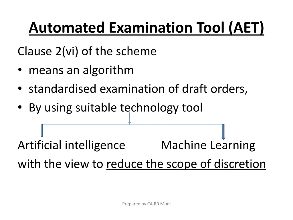automated examination tool aet
