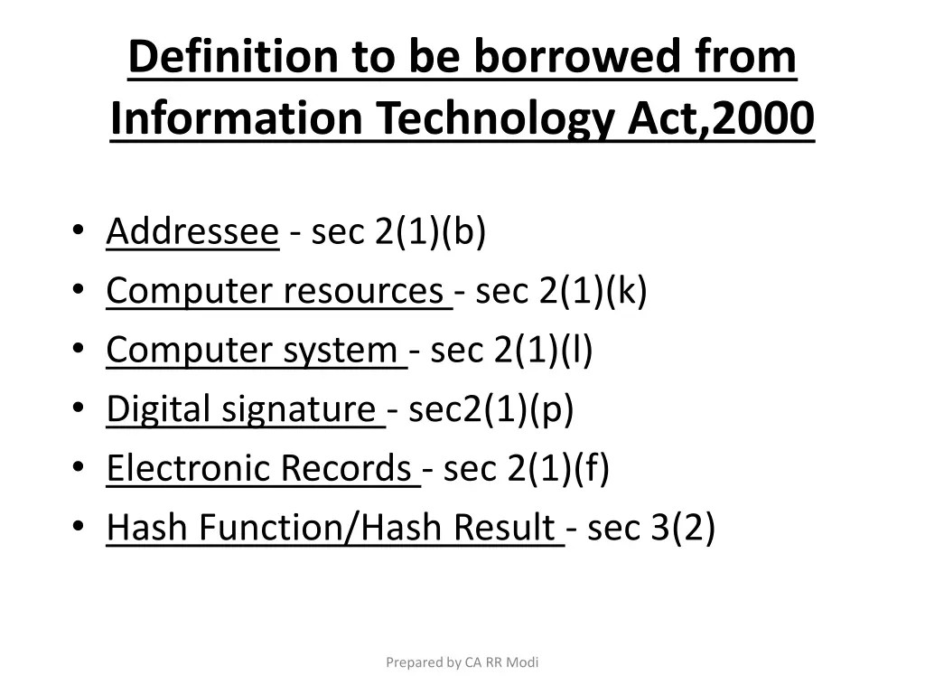 definition to be borrowed from information