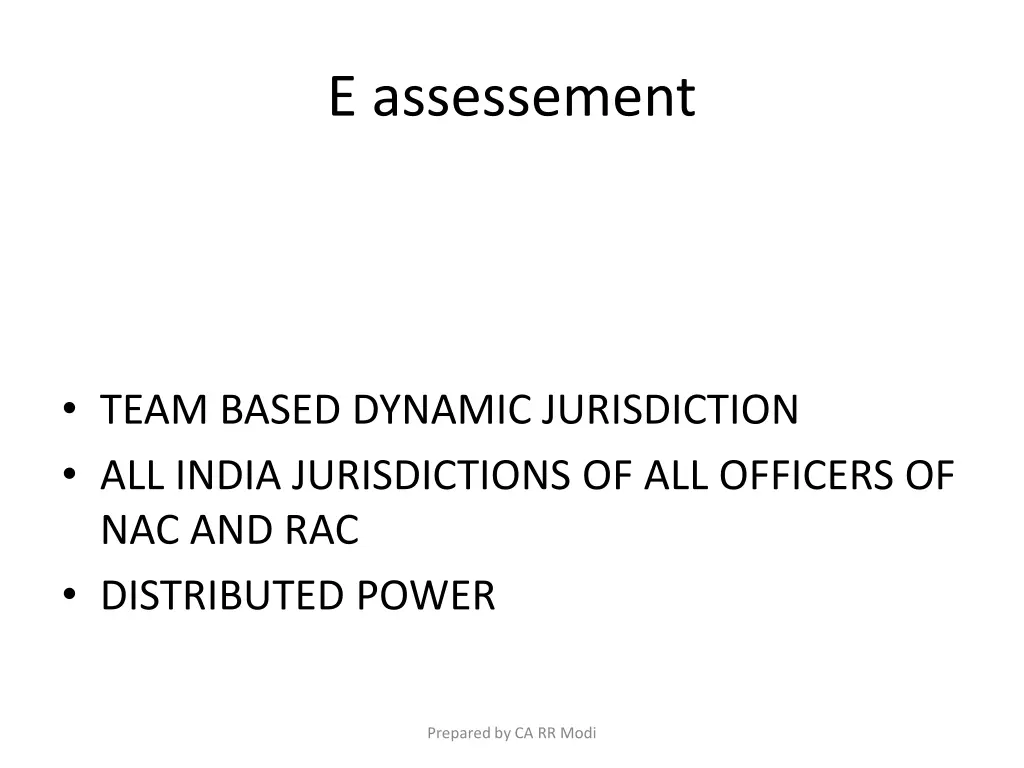 e assessement