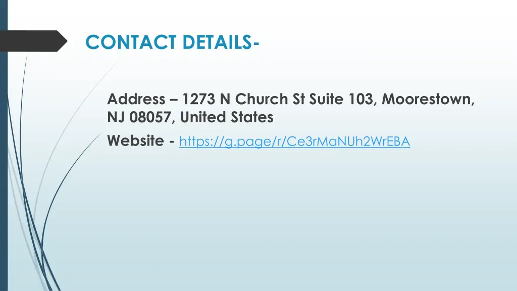 contact details