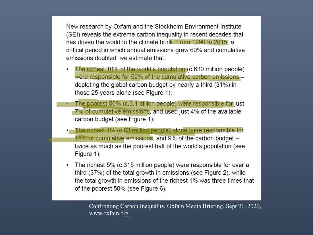 confronting carbon inequality oxfam media