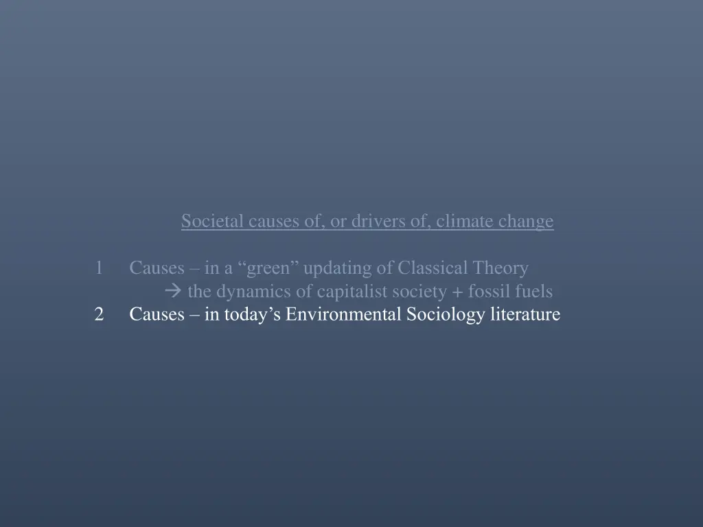 societal causes of or drivers of climate change 3