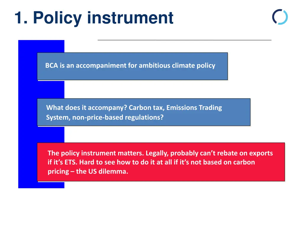 1 policy instrument