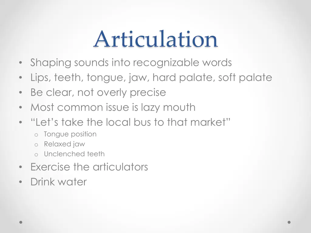 articulation