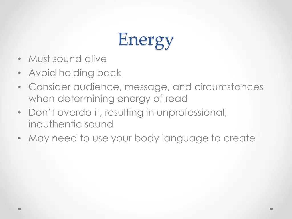 energy