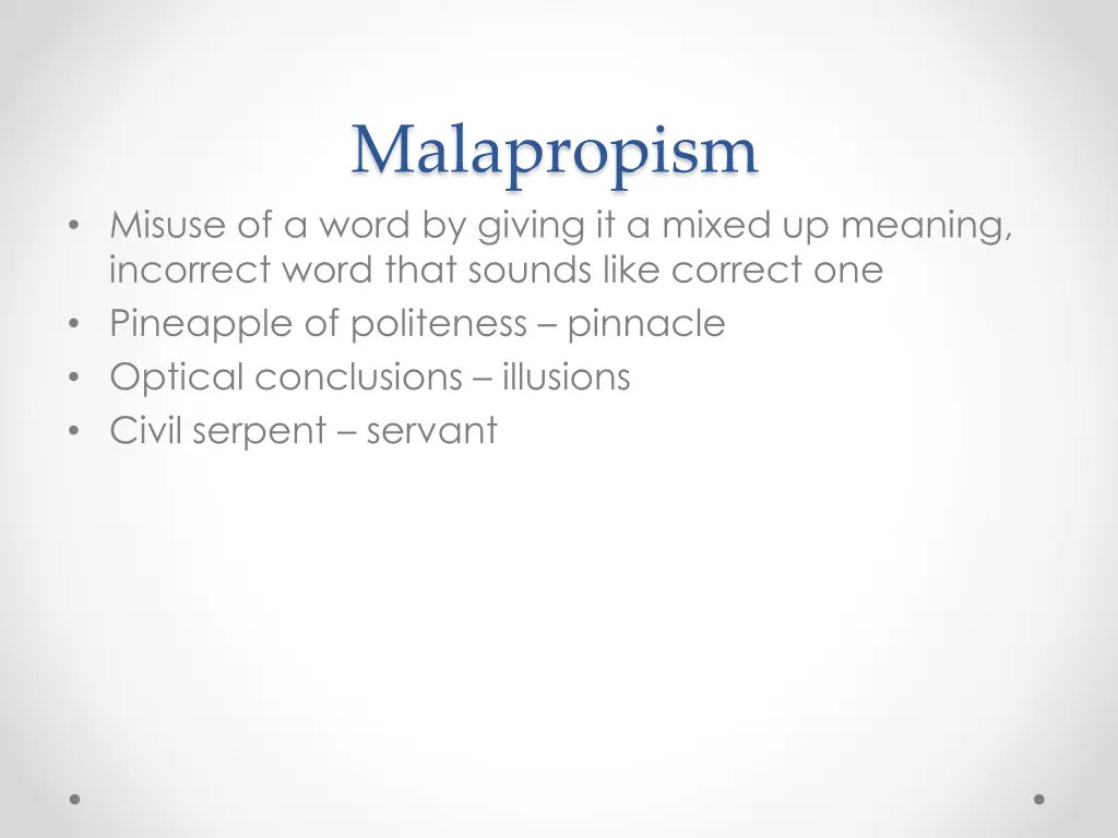 malapropism