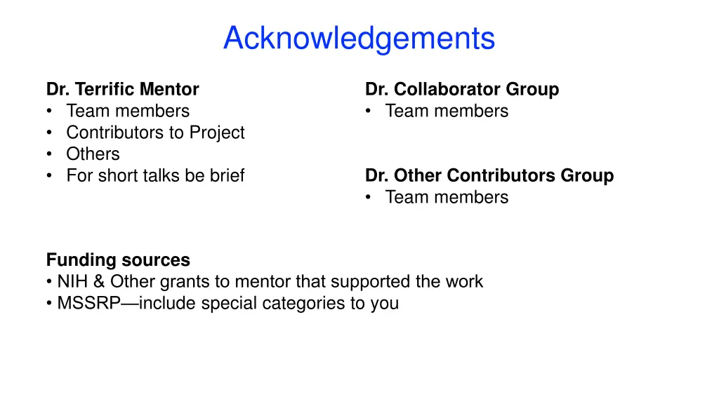 acknowledgements
