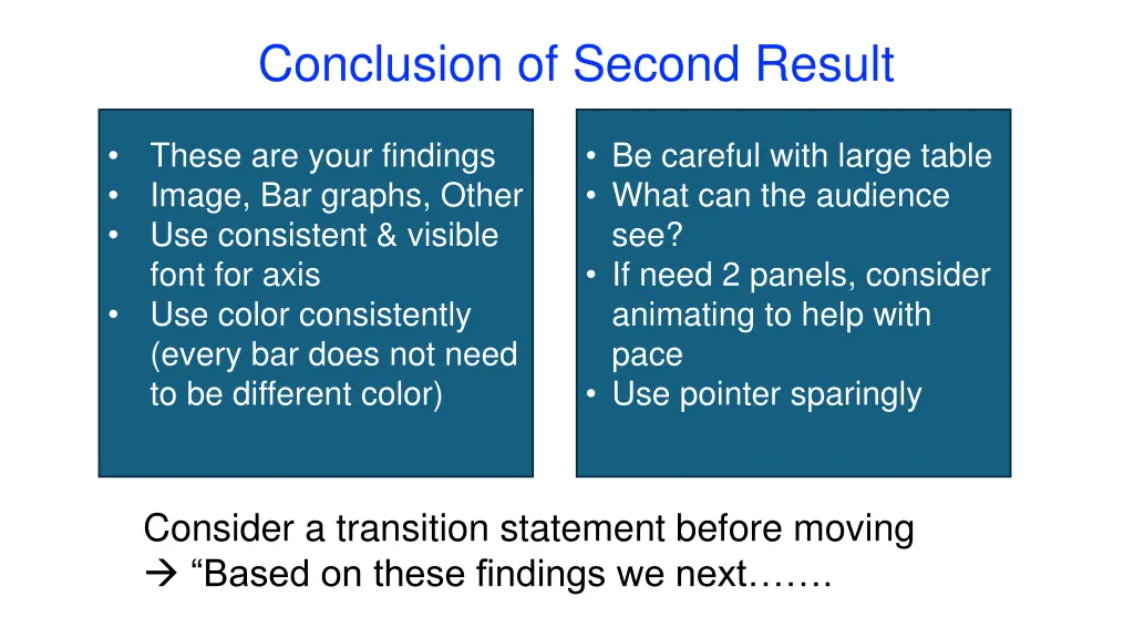 conclusion of second result