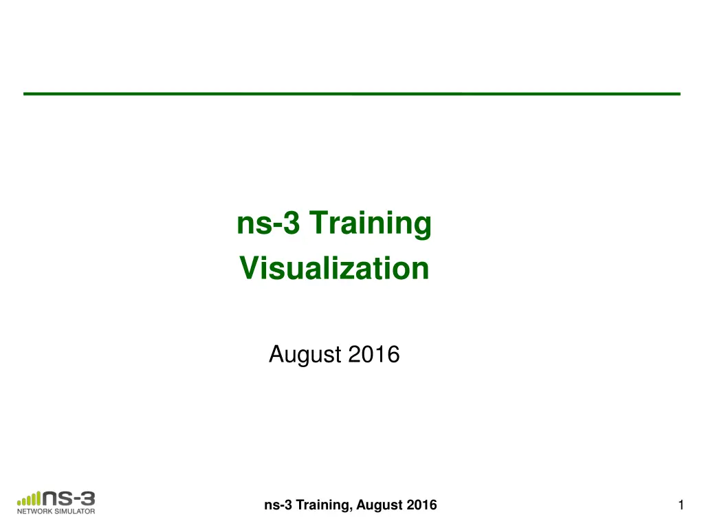 ns 3 training visualization