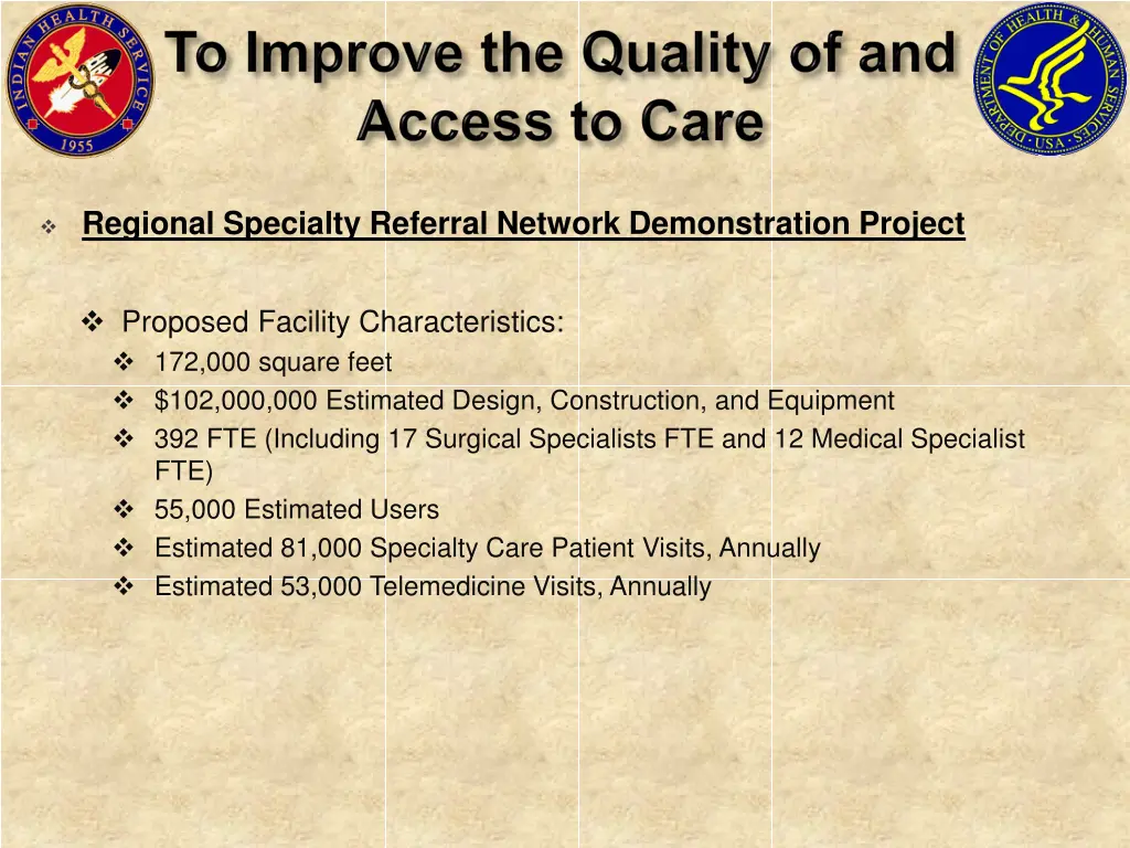 regional specialty referral network demonstration 1