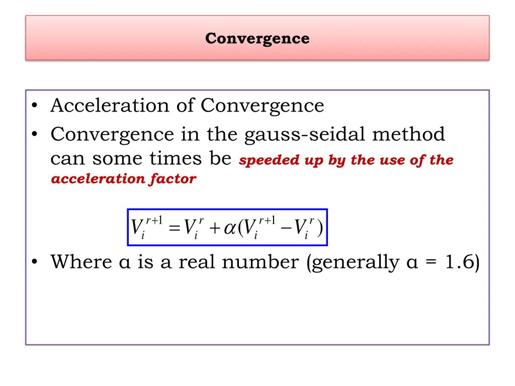 convergence
