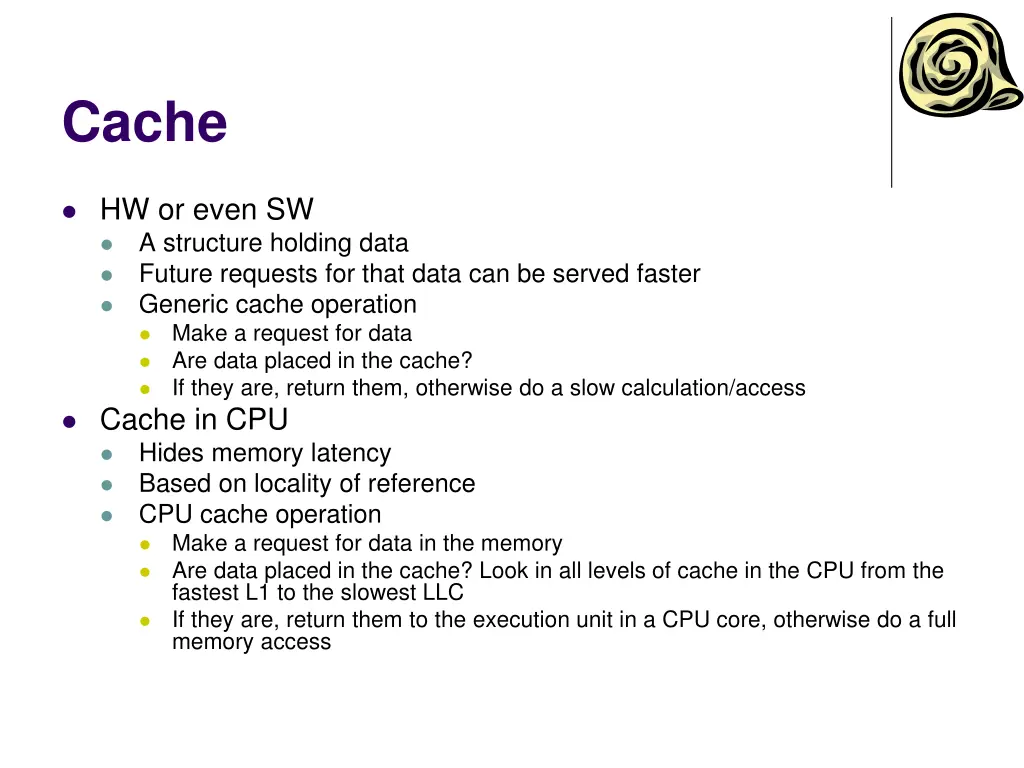 cache