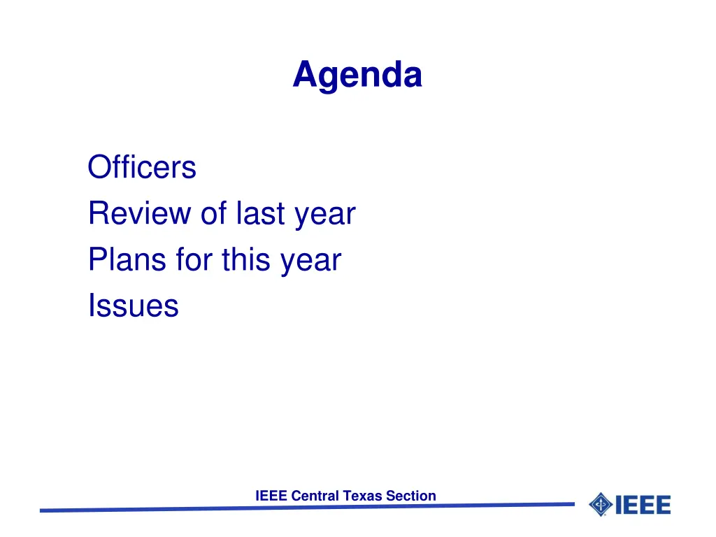 agenda