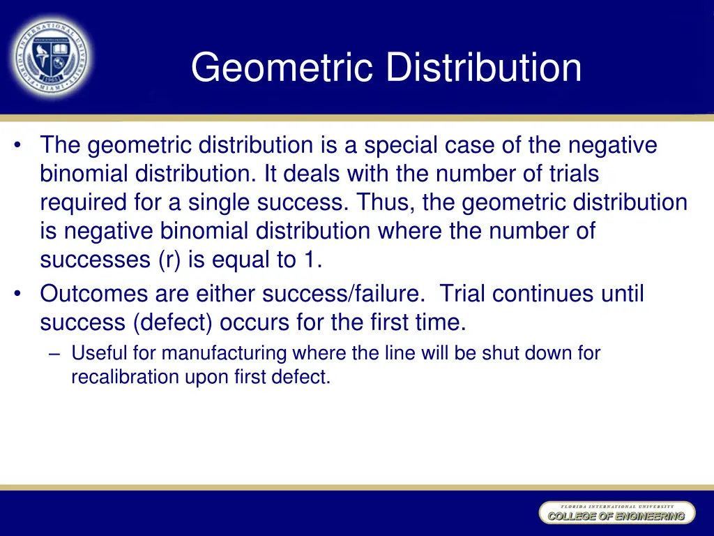 geometric distribution