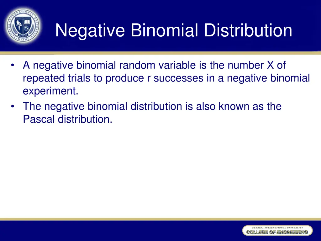 negative binomial distribution 1
