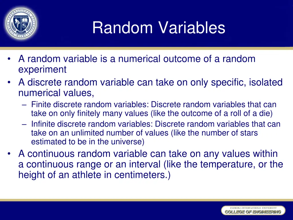 random variables