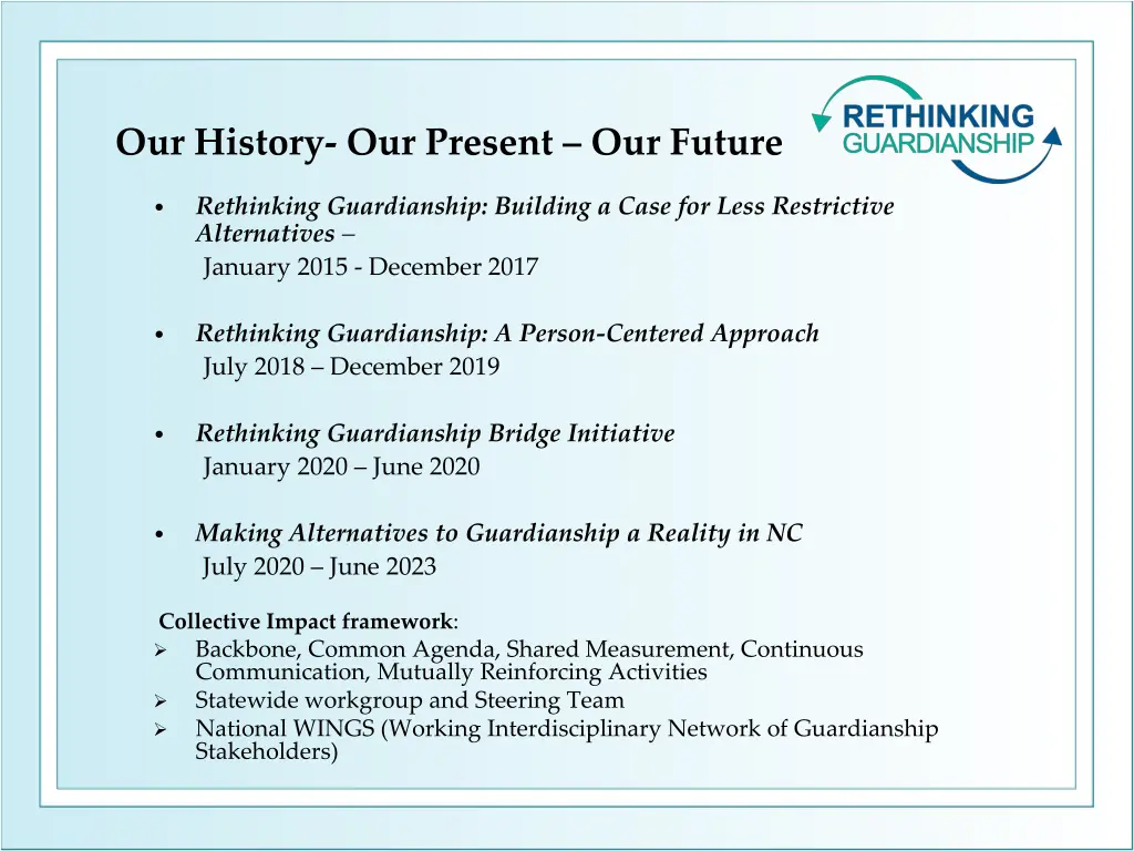 our history our present our future