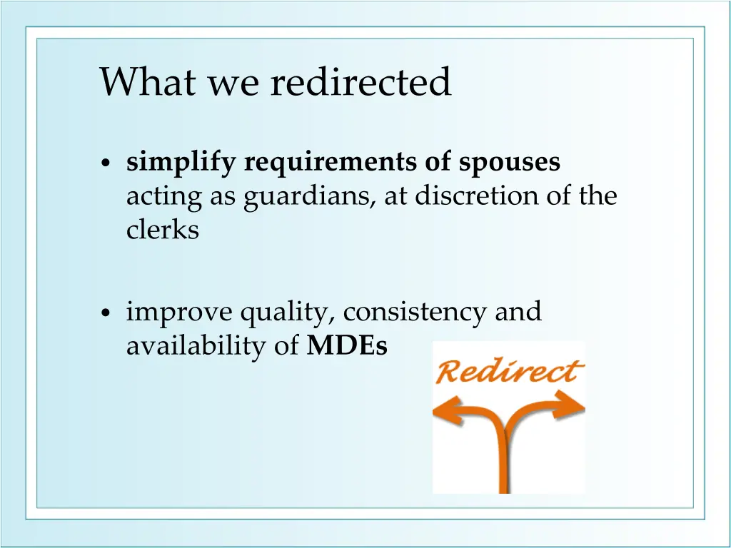 what we redirected