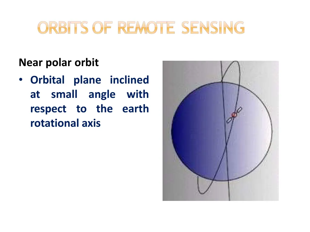 orbits of remote sensing 5