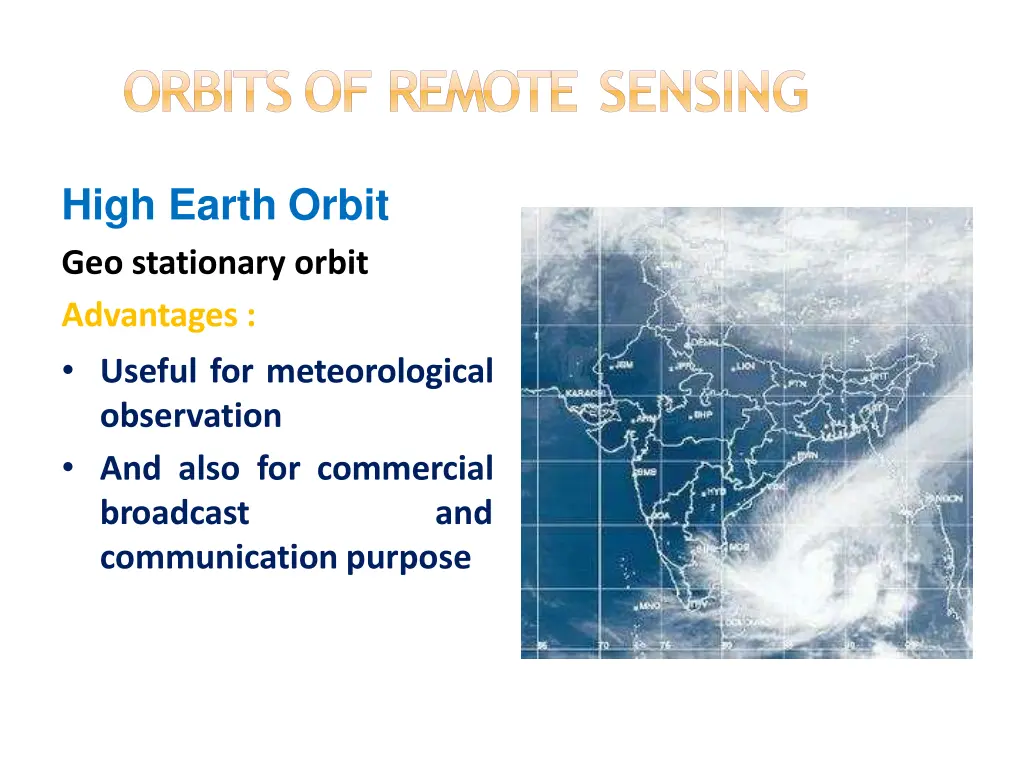 orbits of remote sensing 7