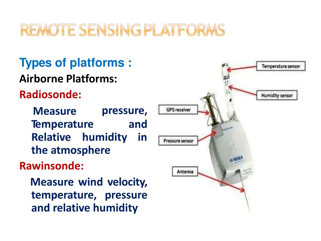 remote sensingplatforms 6