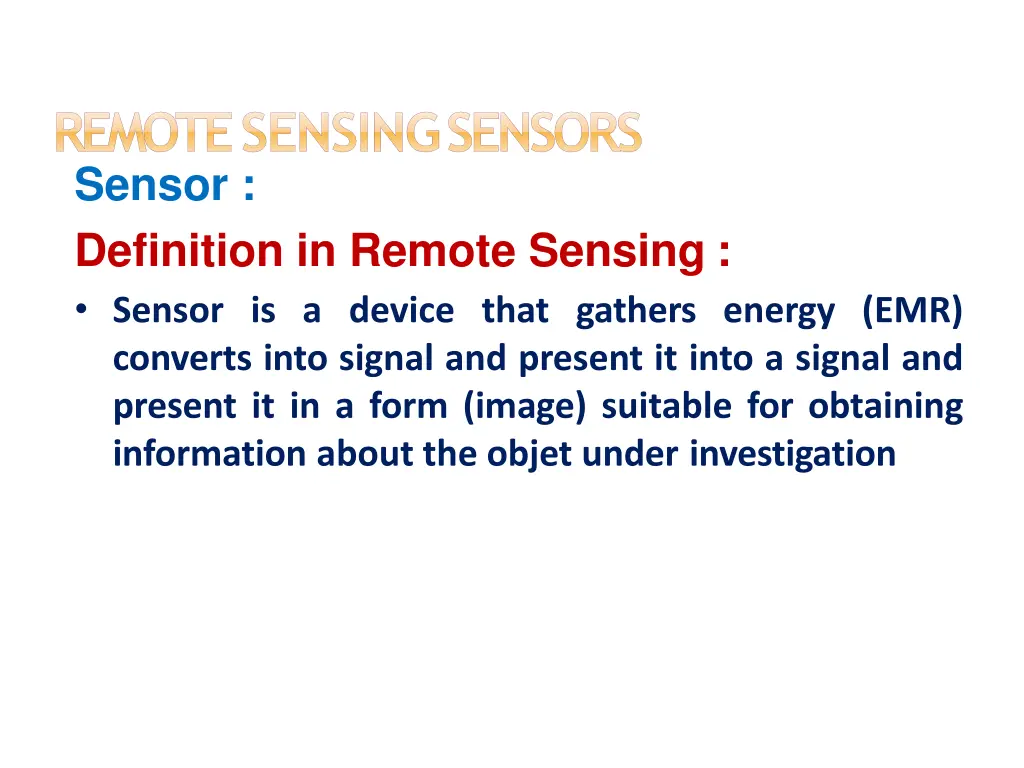 remote sensingsensors sensor definition in remote