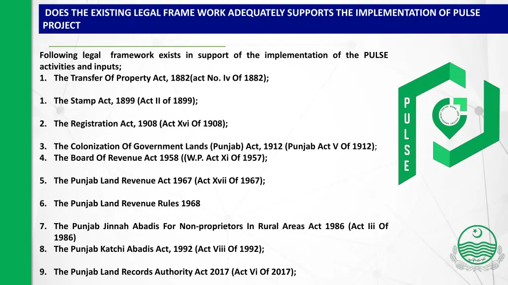 does the existing legal frame work adequately