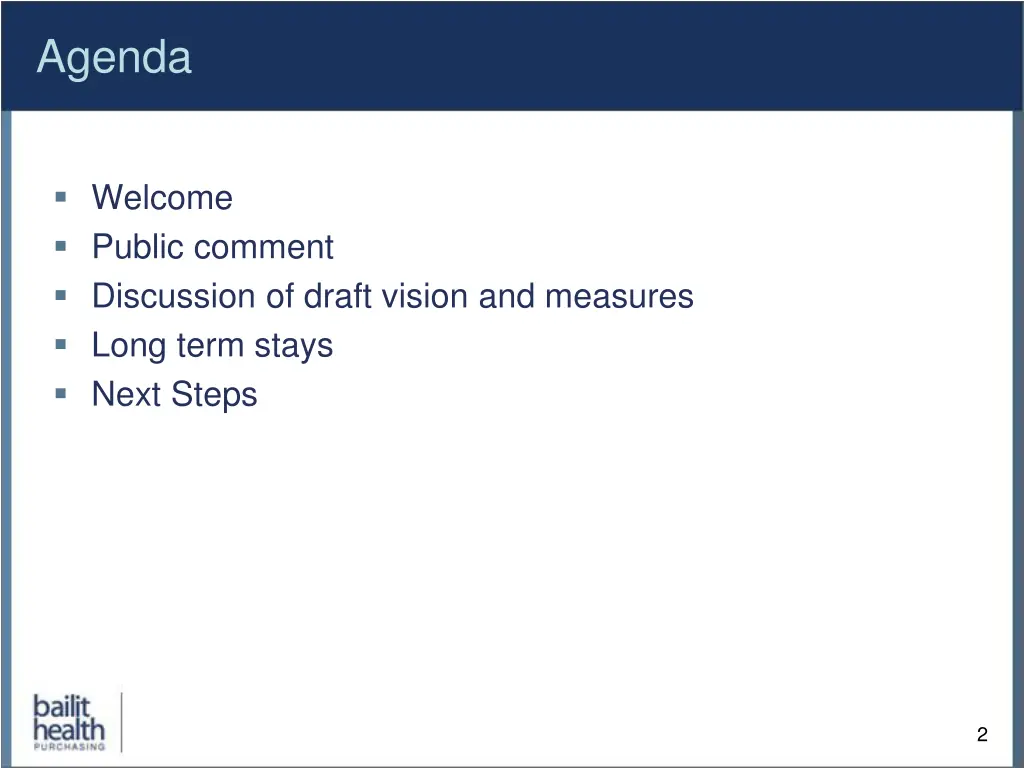 agenda